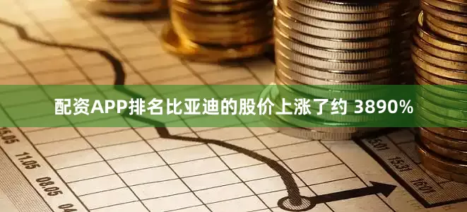 配资APP排名比亚迪的股价上涨了约 3890%